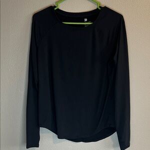 All in Motion Women's Black Long Sleeve Blouse